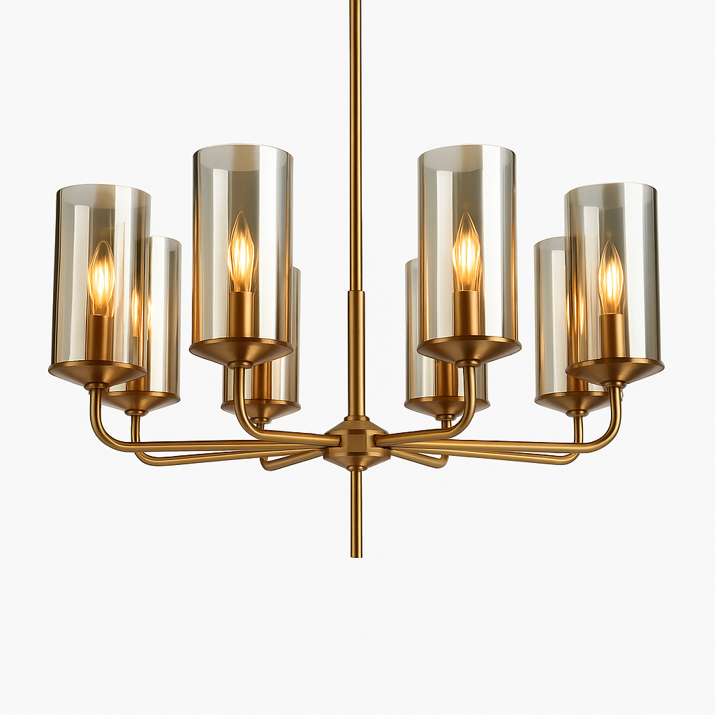 lustre en verre moderne 6 à 15 têtes design nordique luminaire intérieur