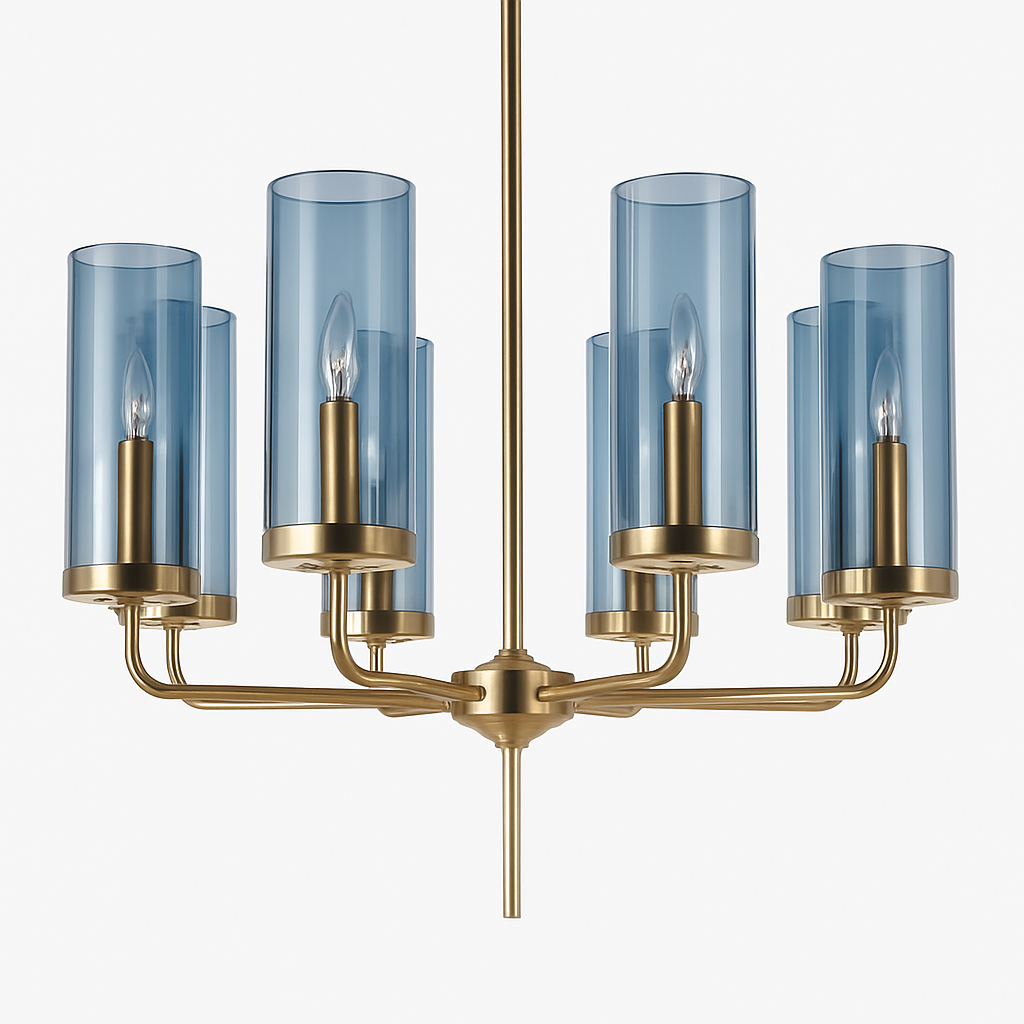 lustre en verre moderne 6 à 15 têtes design nordique luminaire intérieur