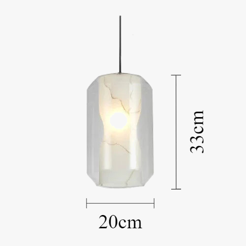 lustre en verre naturel design nordique pour décoration intérieure