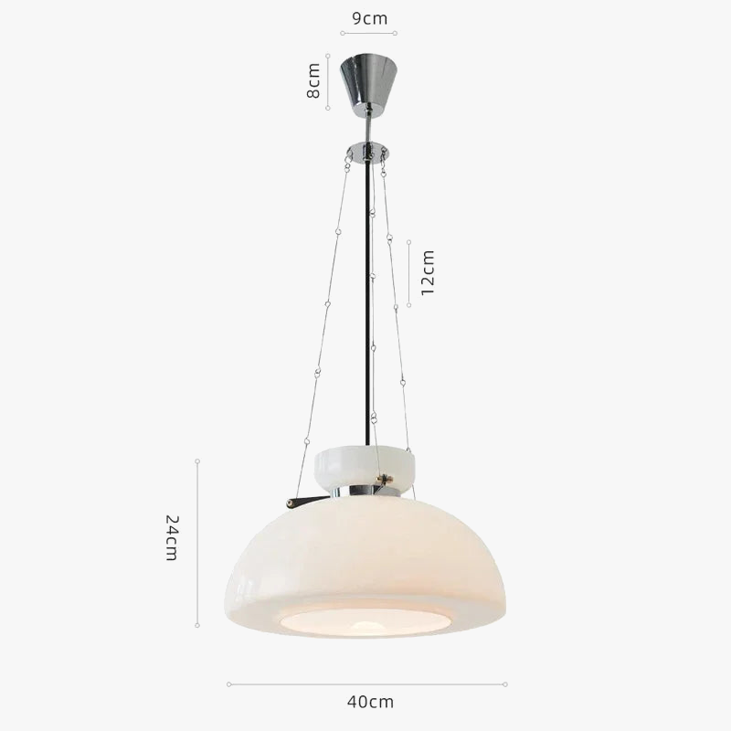 lustre en verre nordique pour décoration intérieur moderne