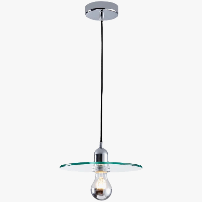 lustre en verre ovni rétro minimaliste pour café et restaurant