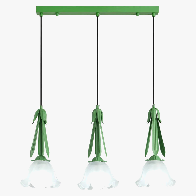 lustre en verre pour éclairage suspendu dans les espaces modernes