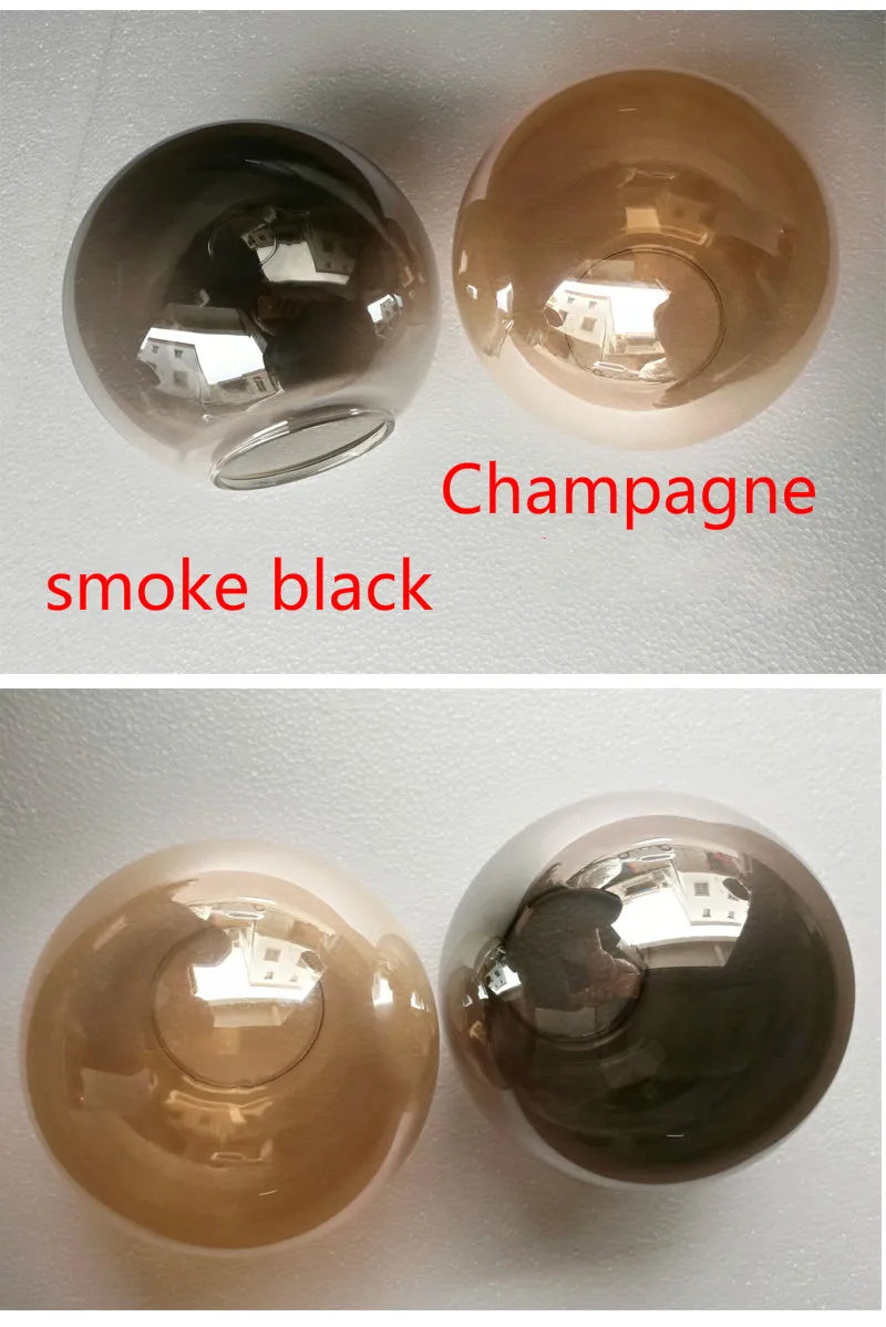 lustre en verre pour escalier design moderne à led