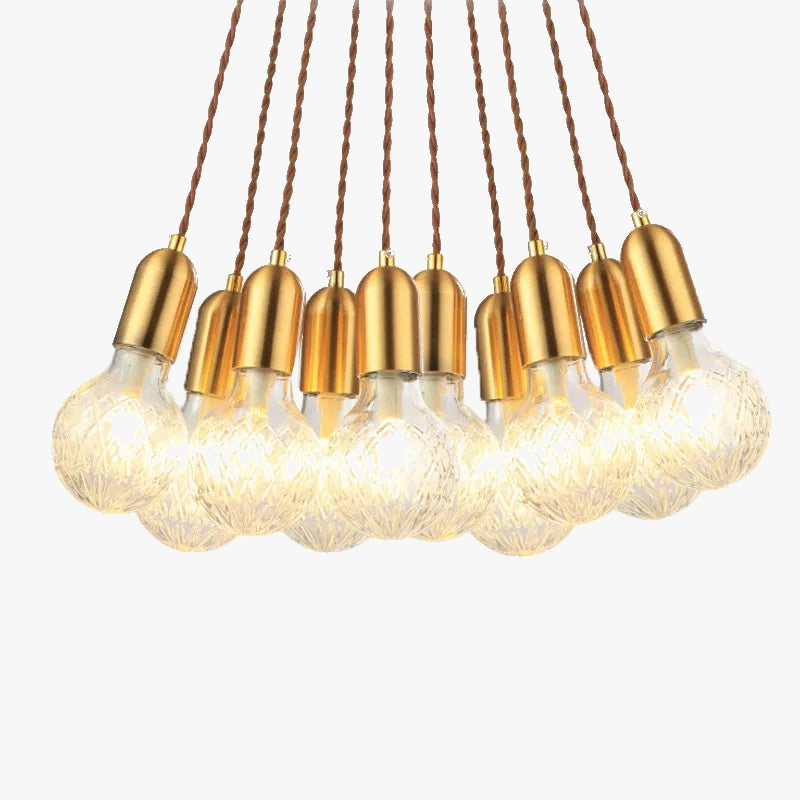 lustre en verre pour restaurant et bar élégant