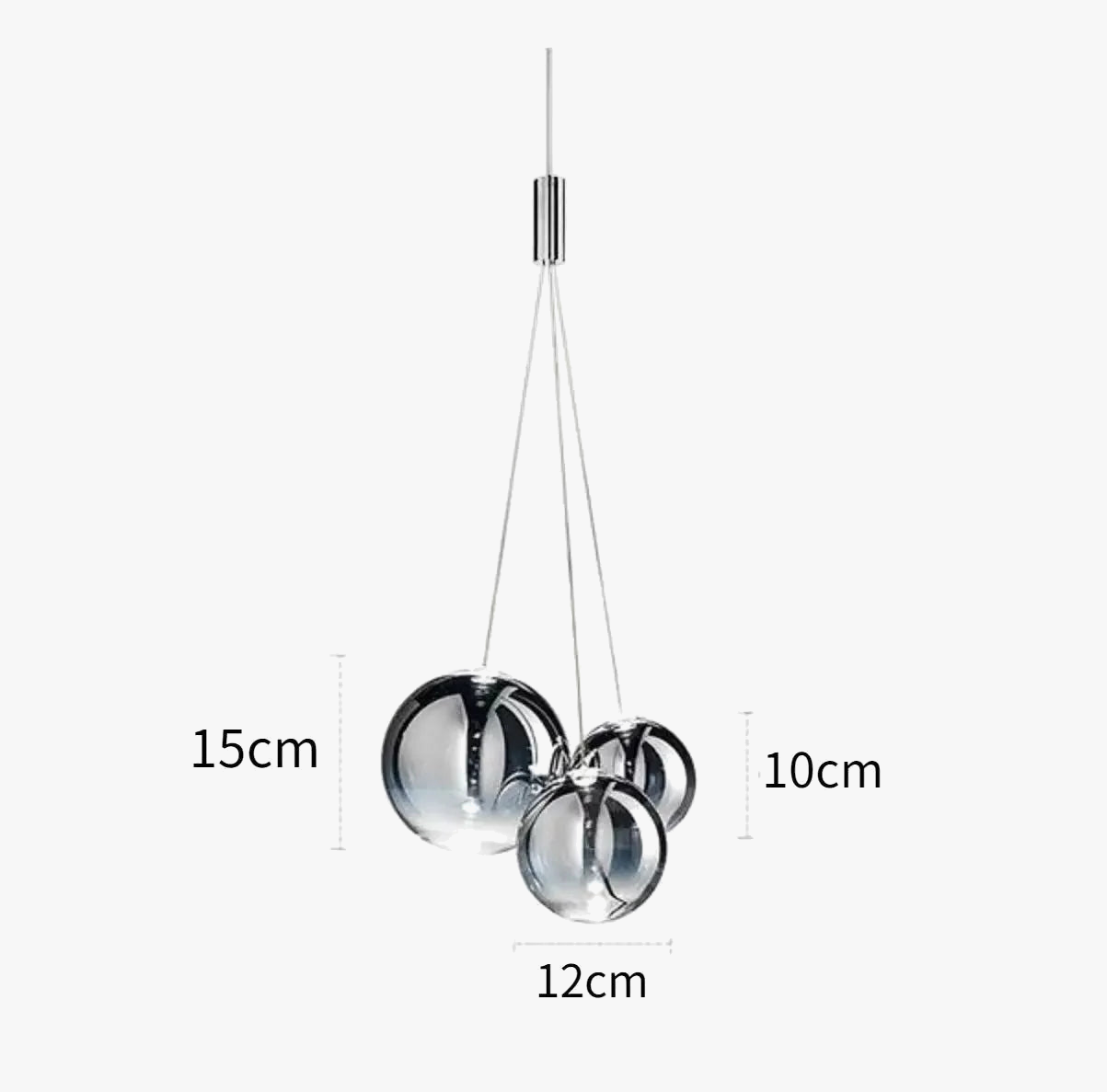 lustre en verre suspension design pour éclairage moderne
