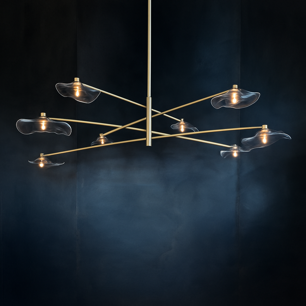lustre en verre suspension métal hauteur réglable éclairage