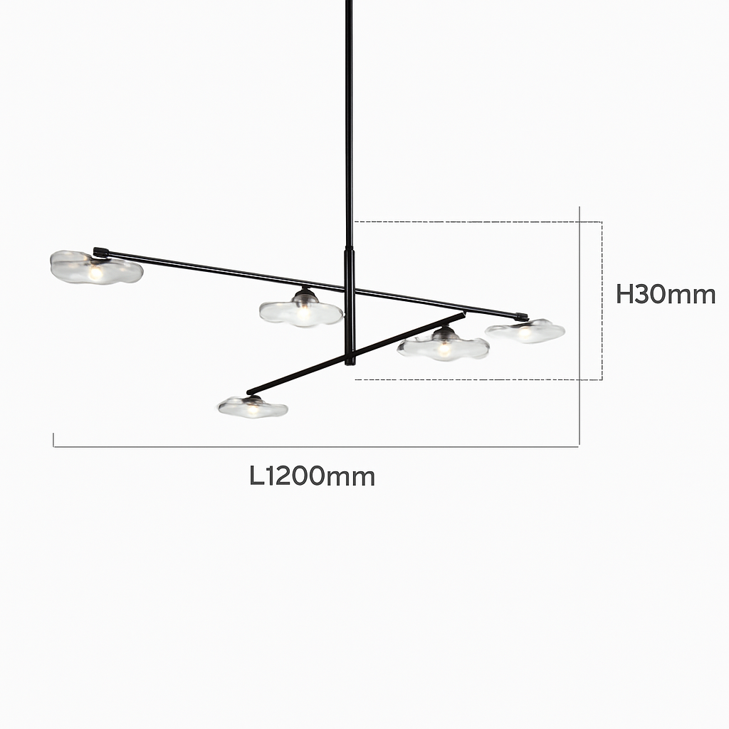 lustre en verre suspension métal hauteur réglable éclairage