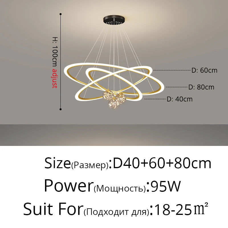 lustre en verre étoilé design moderne pour éclairage intérieur