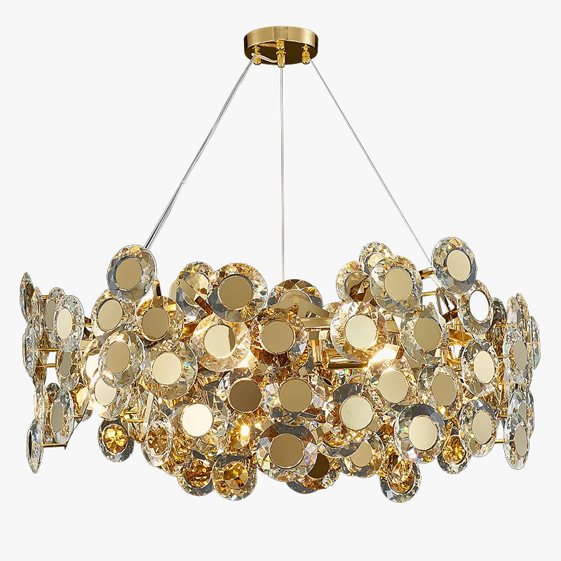 lustre en verre tournesol luxe design créatif pour espace moderne
