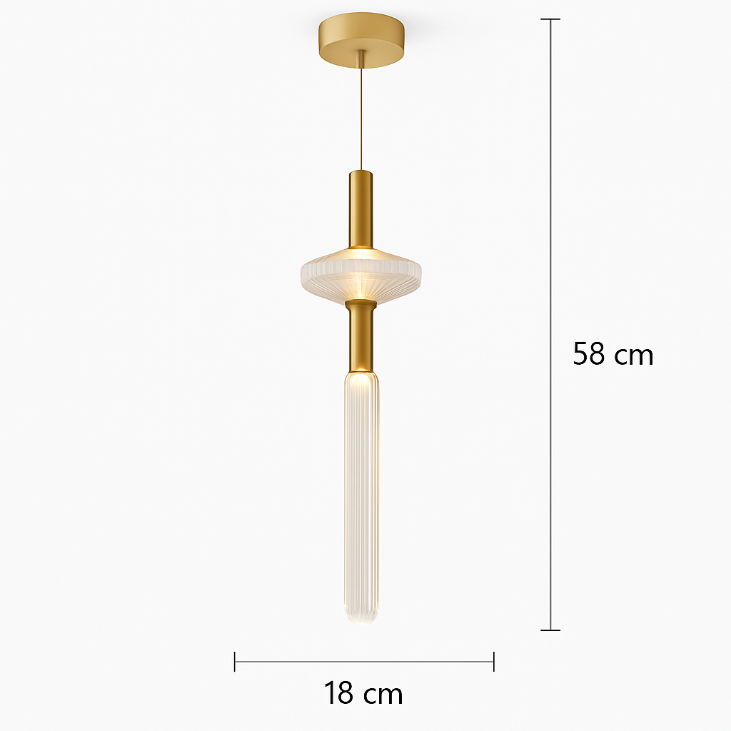 lustre en verre transparent design moderne pour espaces commerciaux et privés
