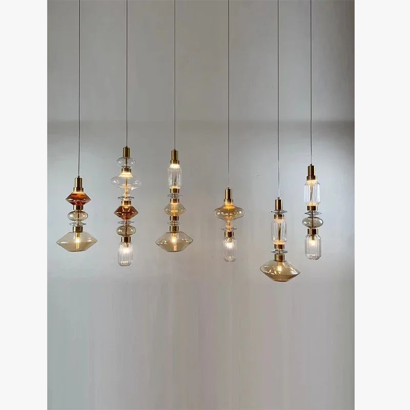 lustre en vitrail personnalisé pour décoration intérieure lumineuse