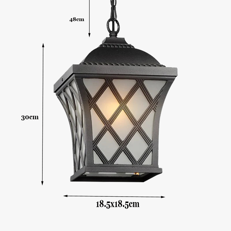Lustre extérieur européen étanche
