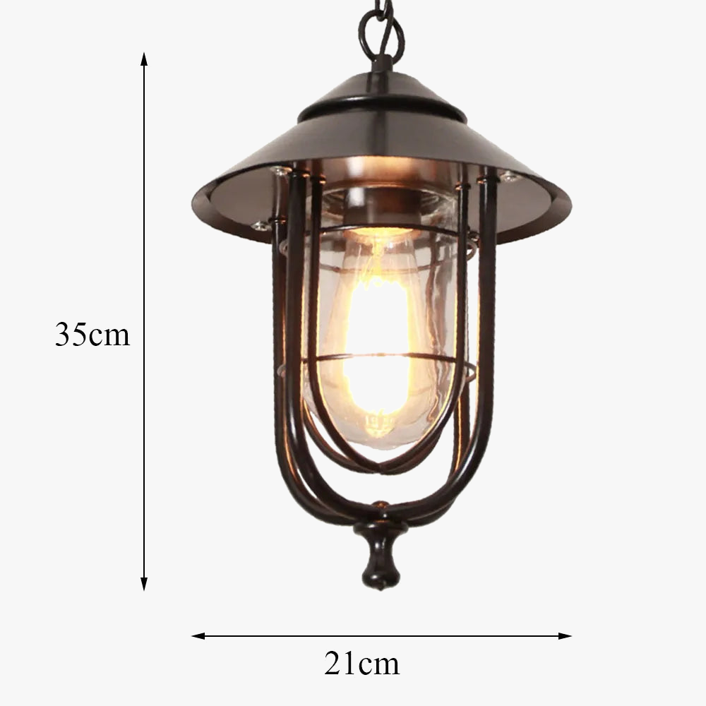 lustre extérieur rétro pour éclairage de jardin et allée