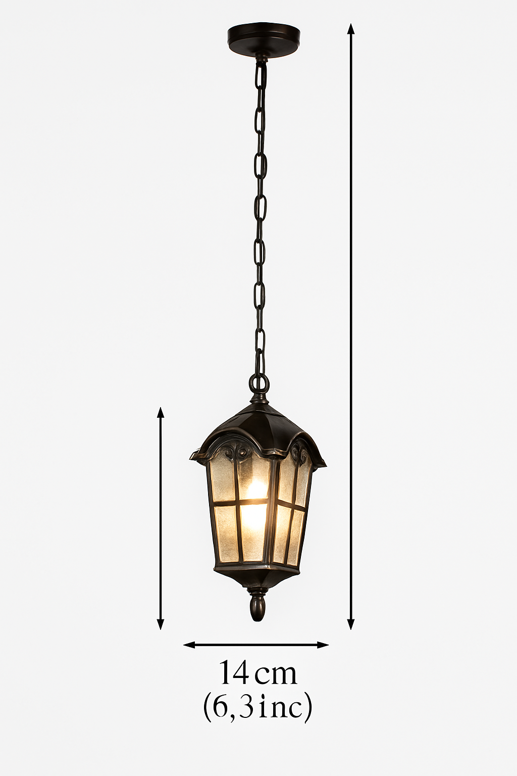 lustre extérieur étanche rétro pour jardin et entrée