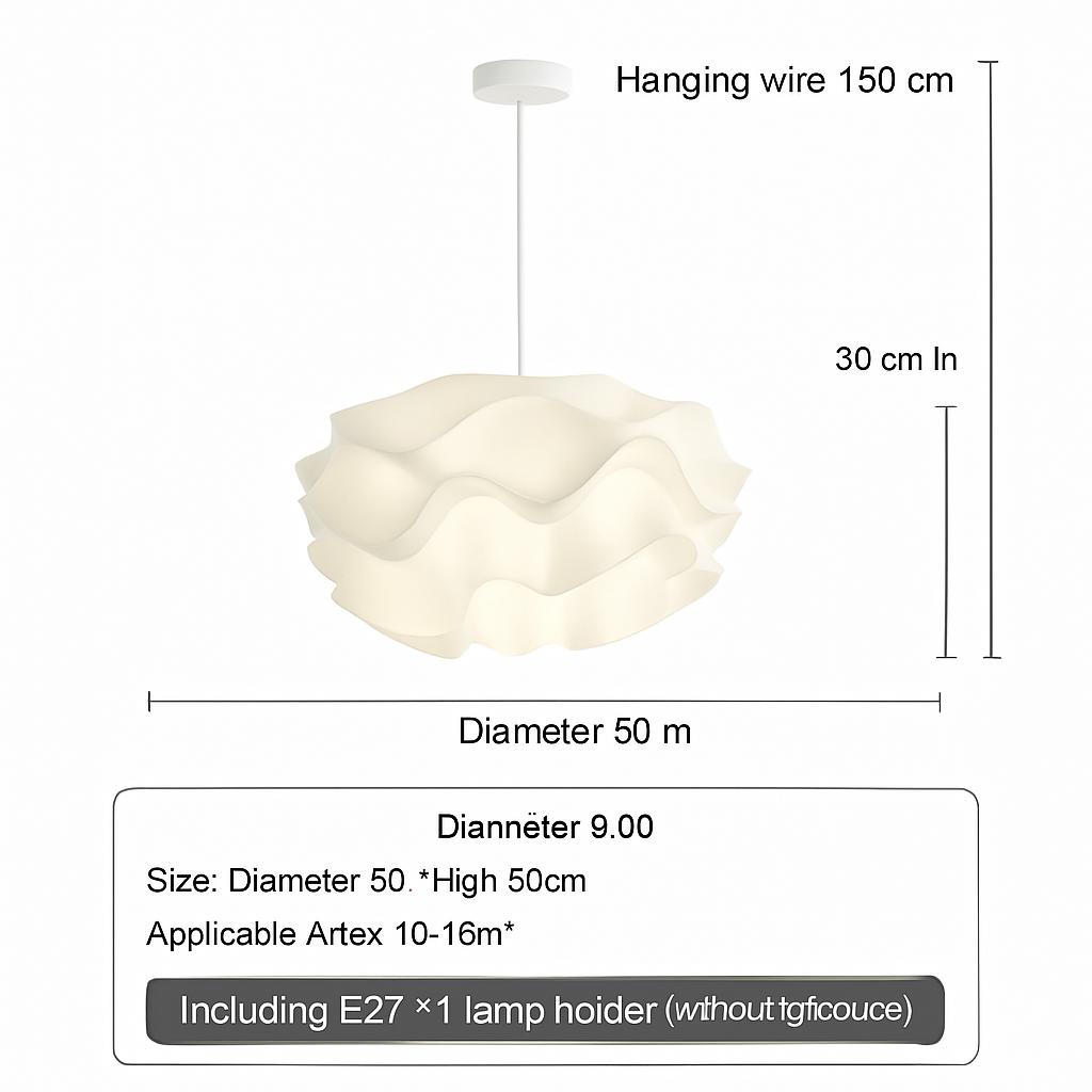 Lustre à fleurs blanches design nordique suspension pour chambre salon Bar lampe à manger chambre d'enfants suspension danoise