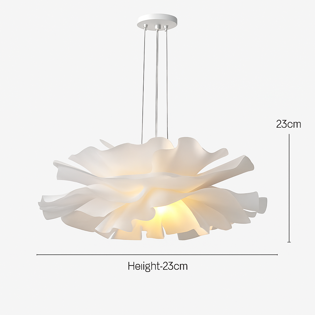 Lustre à fleurs blanches design nordique suspension pour chambre salon Bar lampe à manger chambre d'enfants suspension danoise