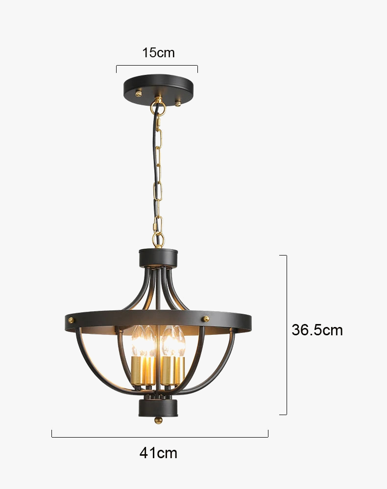 lustre géométrique moderne de ferme éclairage suspendu rustique