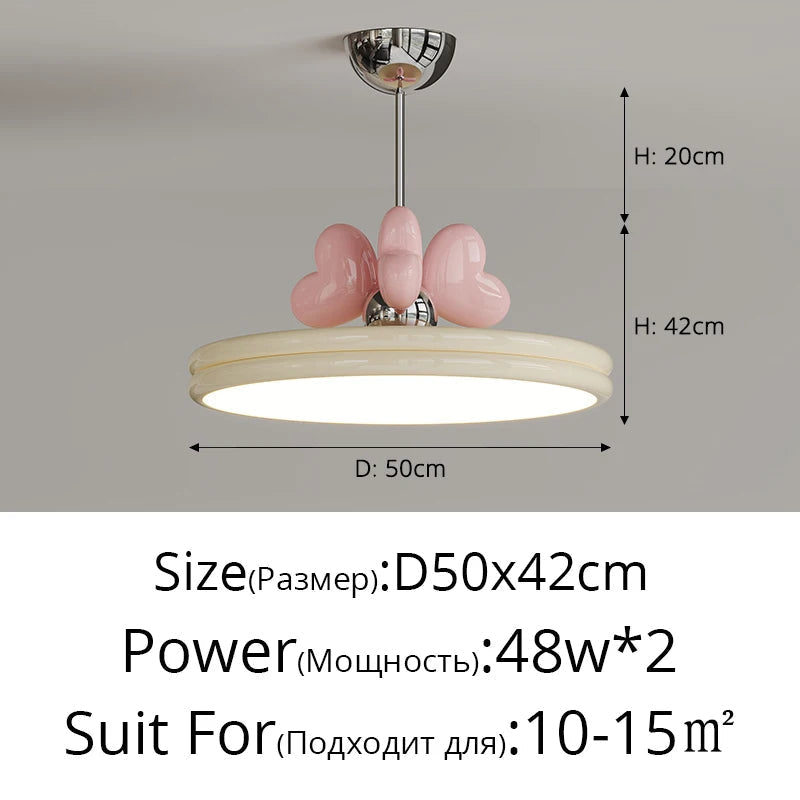 lustre girly à intensité variable pour un éclairage personnalisé