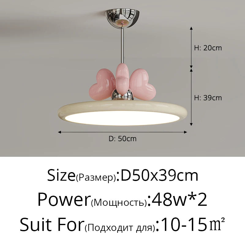 lustre girly à intensité variable pour un éclairage personnalisé