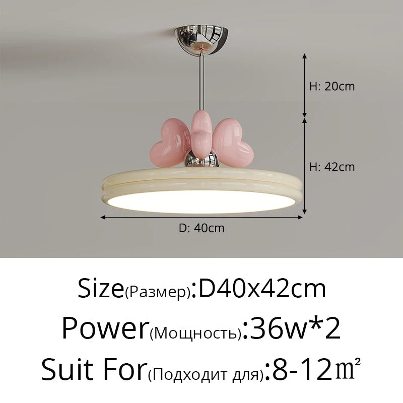 lustre girly à intensité variable pour un éclairage personnalisé