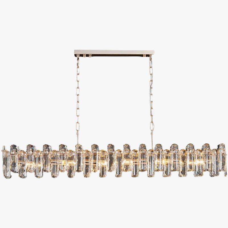 lustre glamour moderne en cristal clair pour intérieur