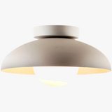 Plafonnier design moderne abat-jour arrondi