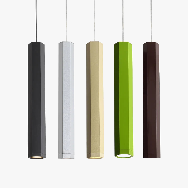 lustre hexagonal moderne pour décoration industrielle créative