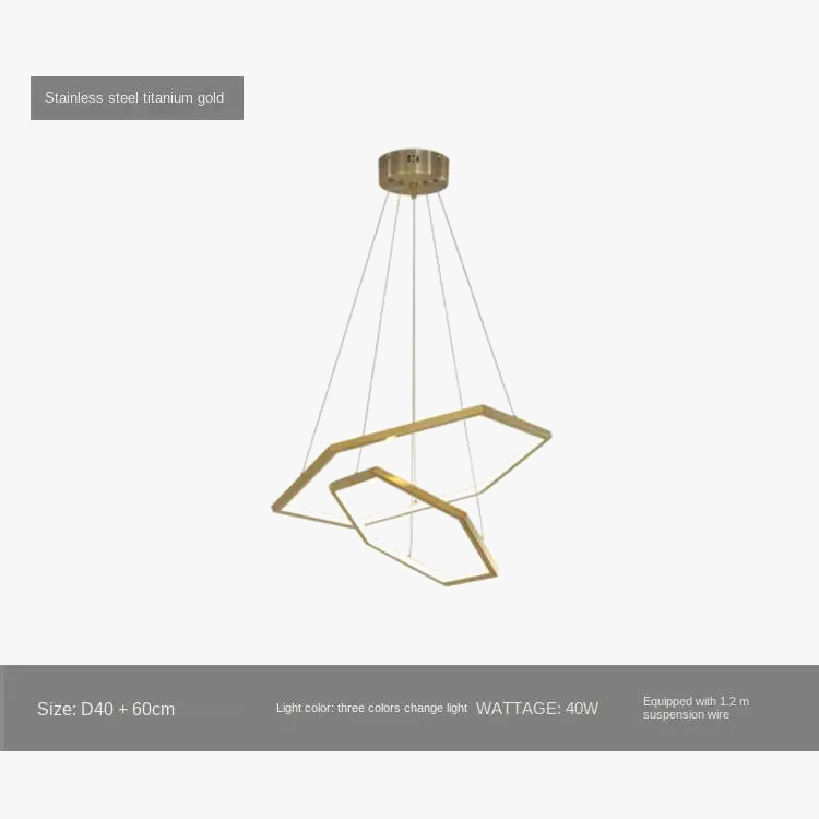 lustre hexagone led simple moderne luxe suspension
