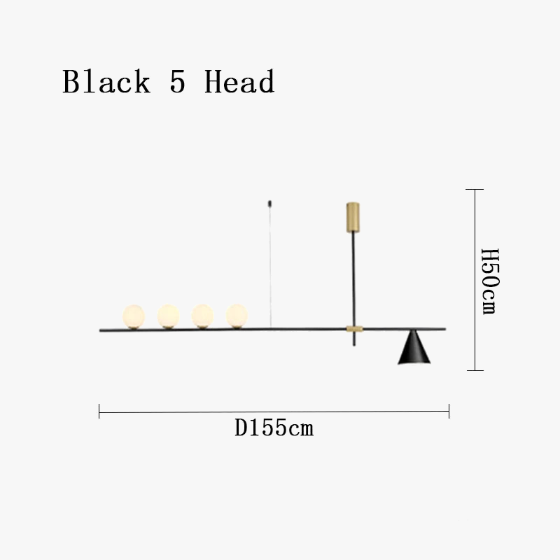 lustre industriel minimaliste en verre et led design