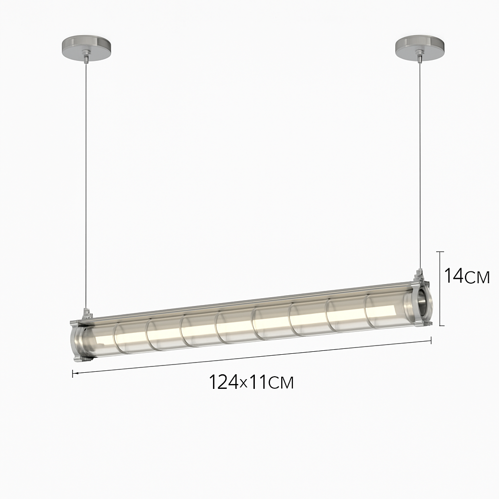 lustre industriel rétro en métal avec lumière led