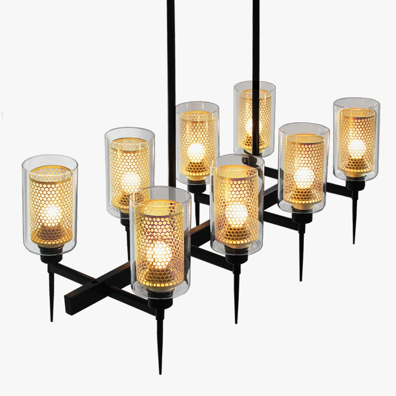 lustre industriel rétro nordique led pour décoration restaurant bar