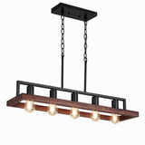 Lustre industriel Vintage à 5 têtes E27