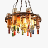 lustre industriel vintage nordique créatif pour bouteille de vin
