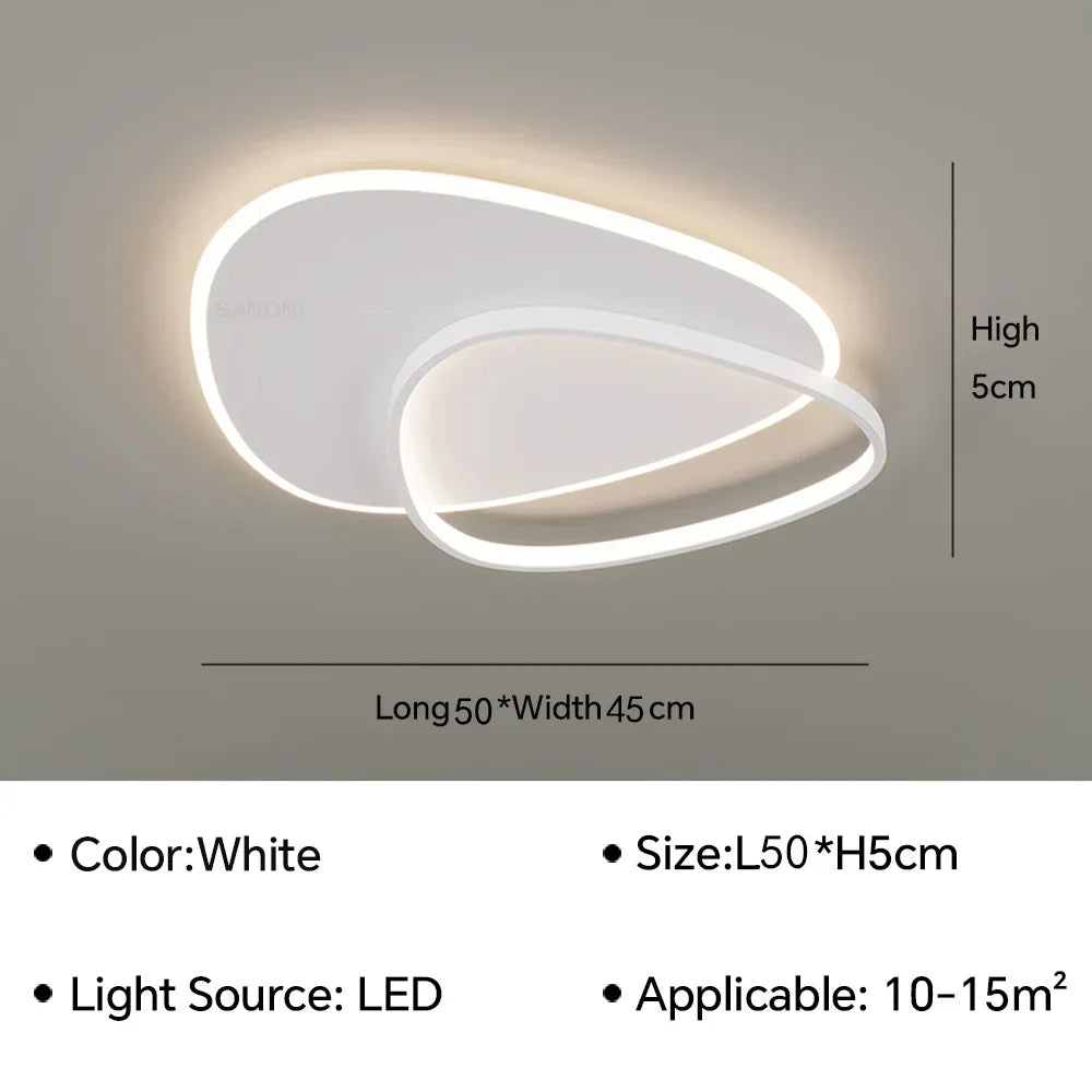 lustre intérieur moderne à leds pour décoration de la maison