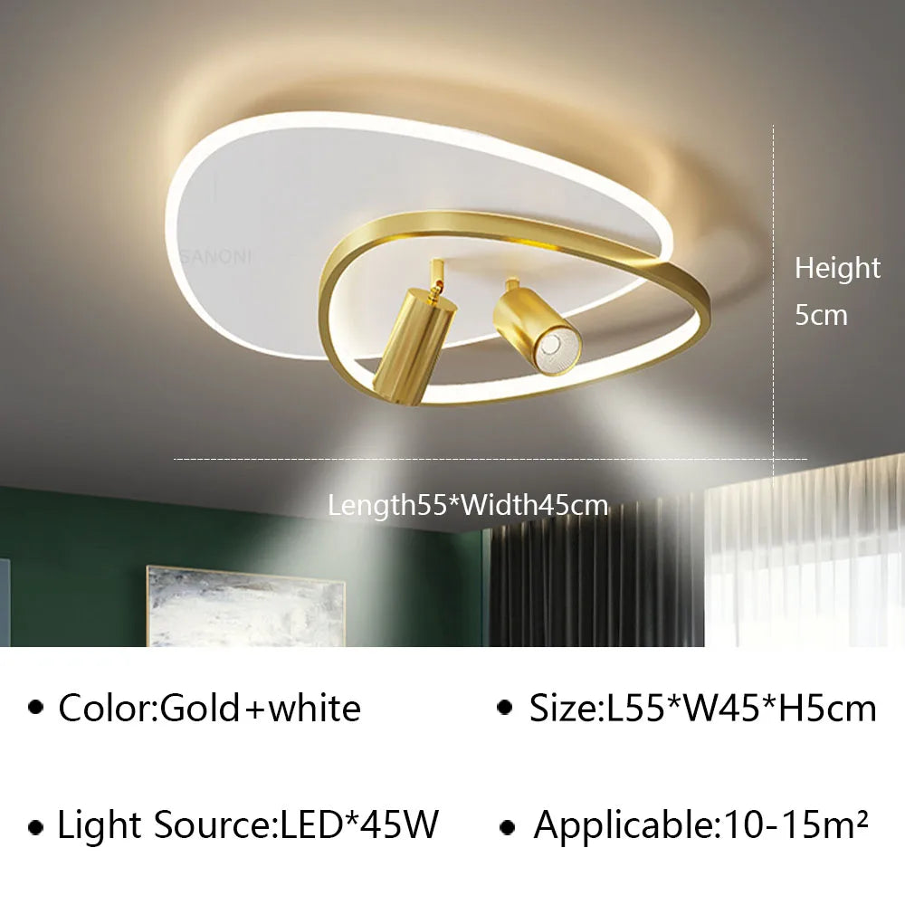 lustre intérieur moderne à leds pour décoration de la maison