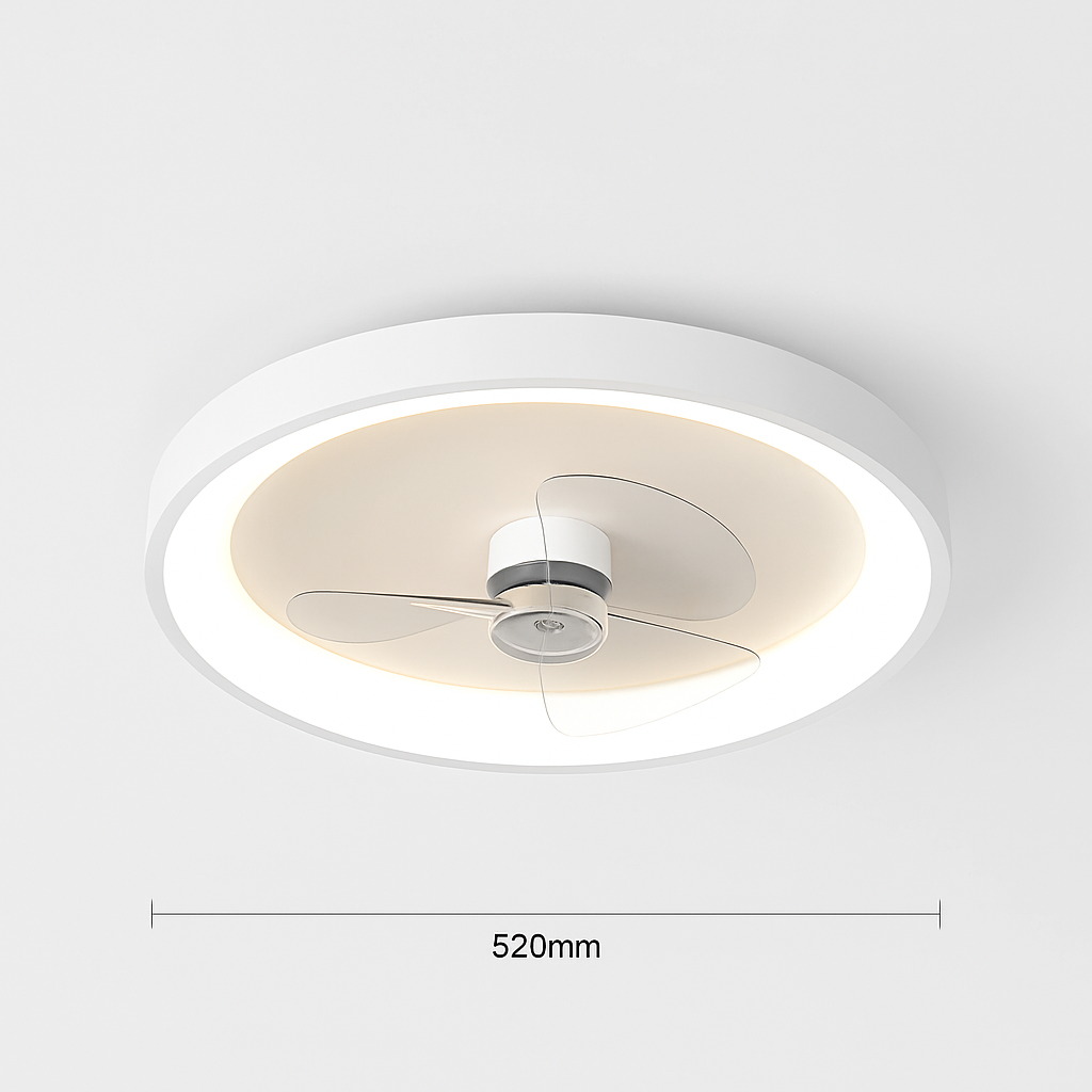 lustre intelligent moderne avec télécommande et ventilateur intégré