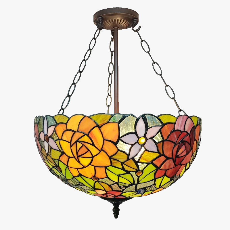 lustre inversé en forme de fleur de pivoine style européen décoratif
