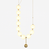 lustre italie designer cc 10 boules de verre led
