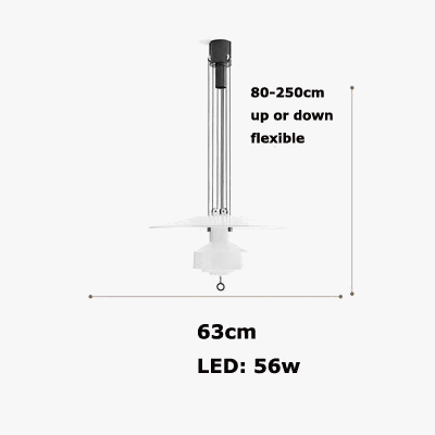 lustre italien flexible en aluminium avec led dimmable