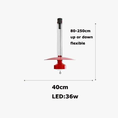 lustre italien flexible en aluminium avec leds dimmables