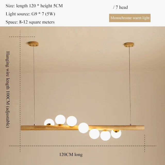 lustre japonais en bois massif design créatif éclairage tendance