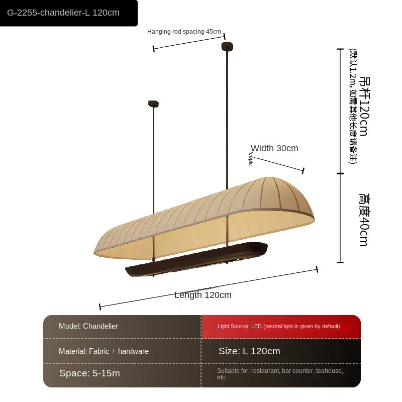 lustre japonais et coréen pour café et salon de thé