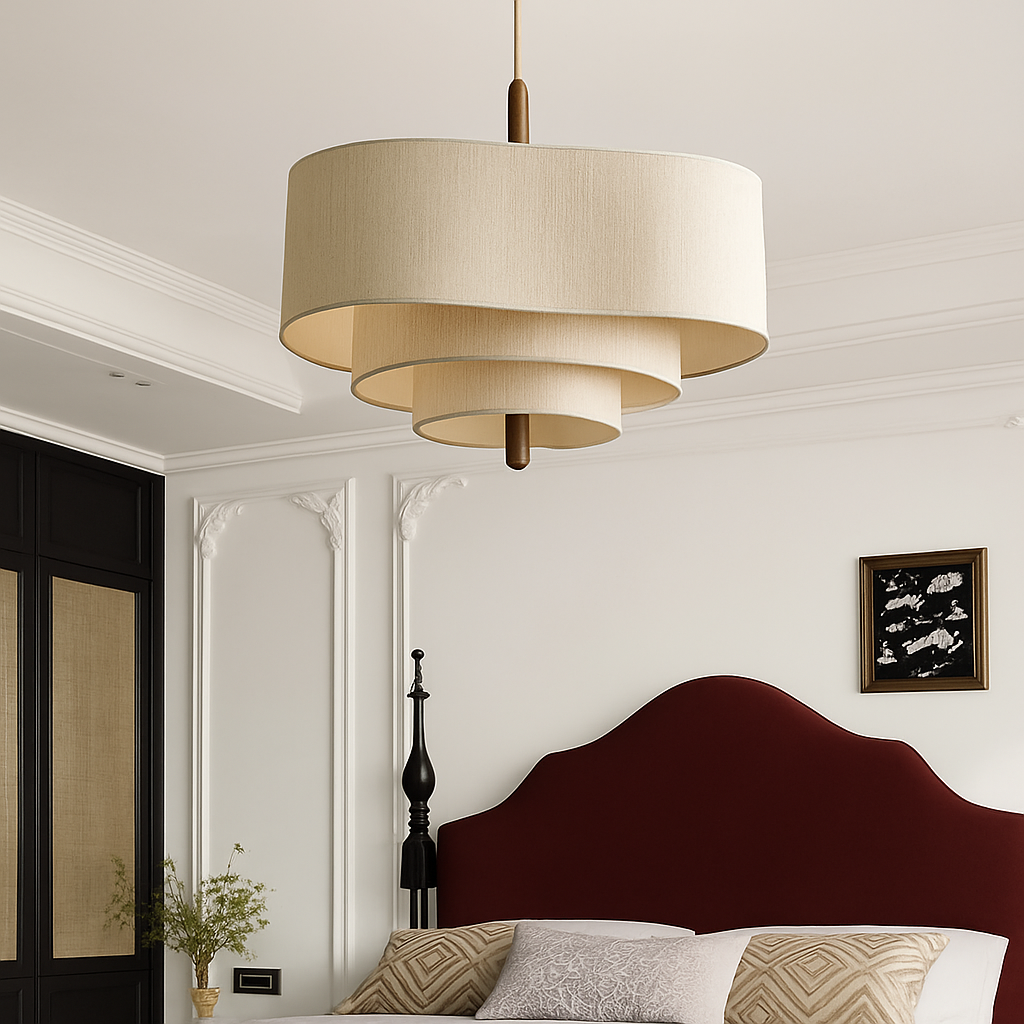 lustre japonais suspendu style rétro pour salon et restaurant
