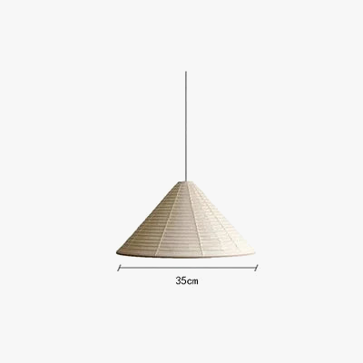lustre japonais wabi sabi en papier de riz led