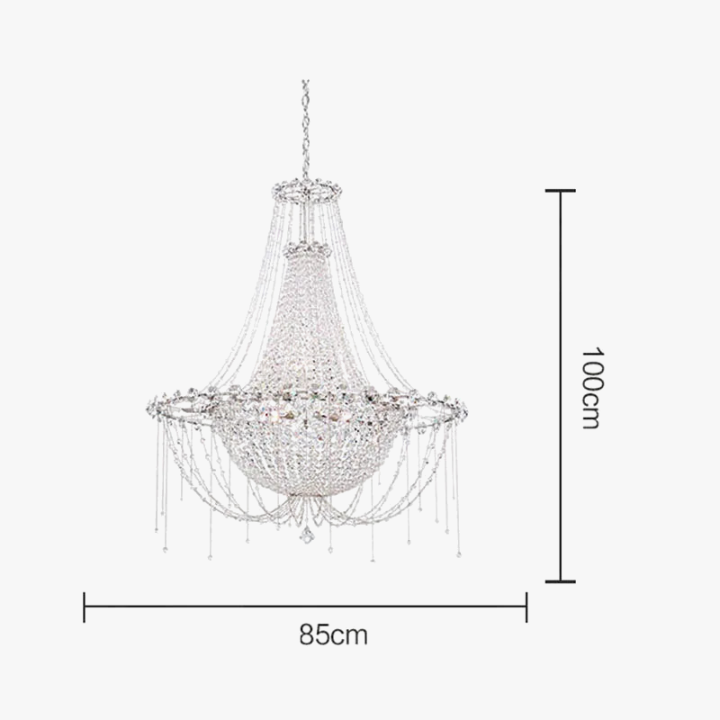 lustre k9 luxe en acier inoxydable led suspension moderne