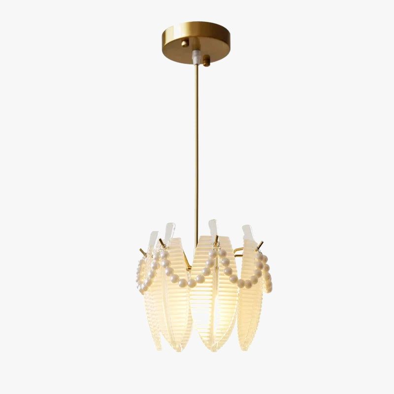 lustre léger en verre cristal pour éclairage moderne