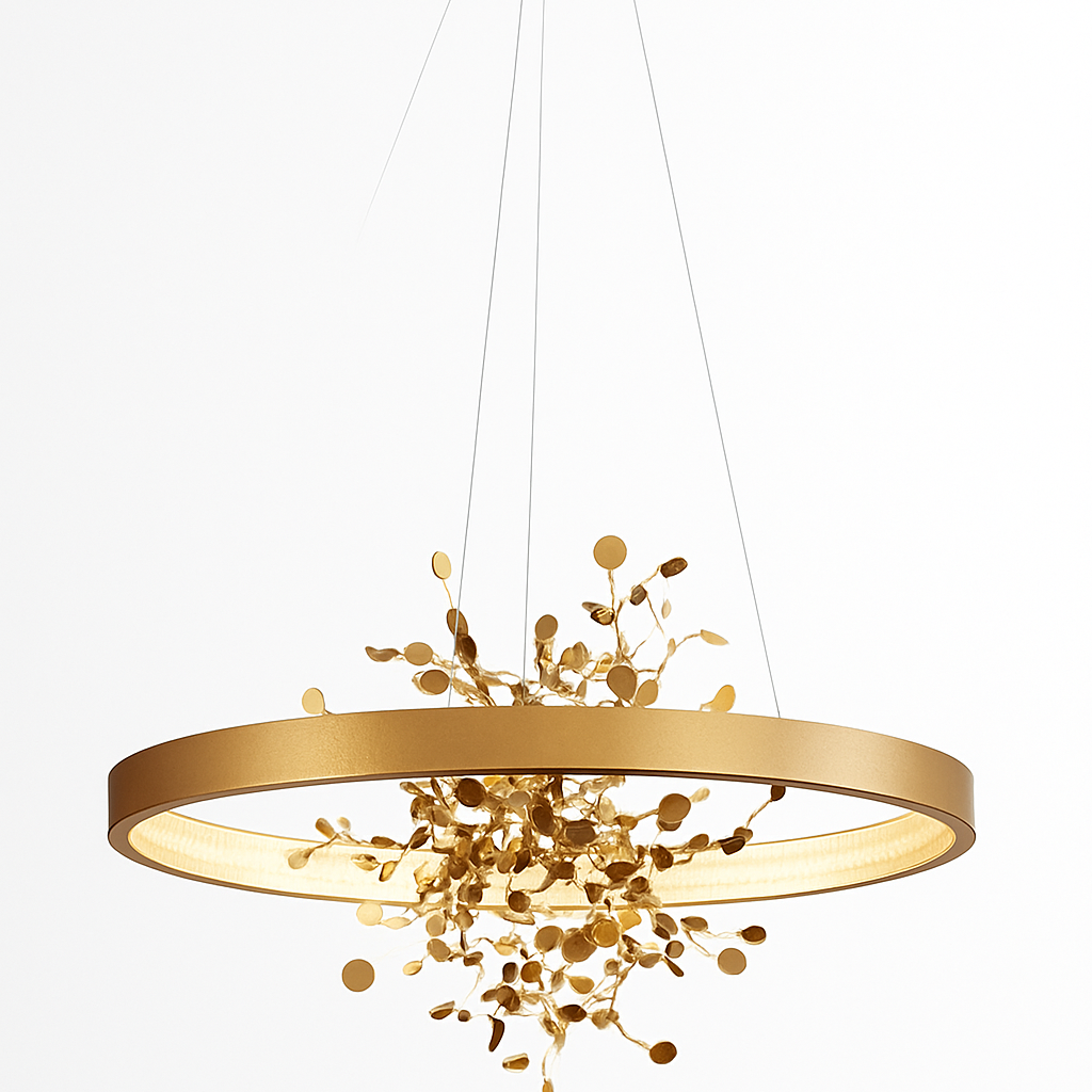 lustre led anneau moderne pour décoration de maison