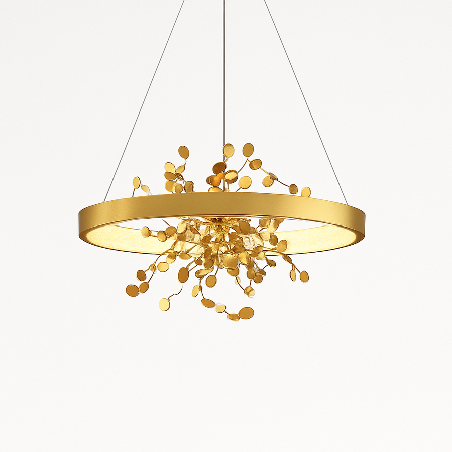 lustre led anneau moderne pour décoration de maison
