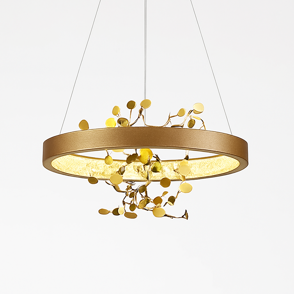 lustre led anneau moderne pour décoration de maison