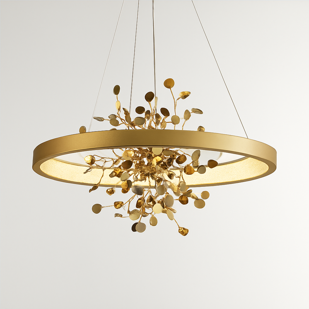 lustre led anneau moderne pour décoration de maison